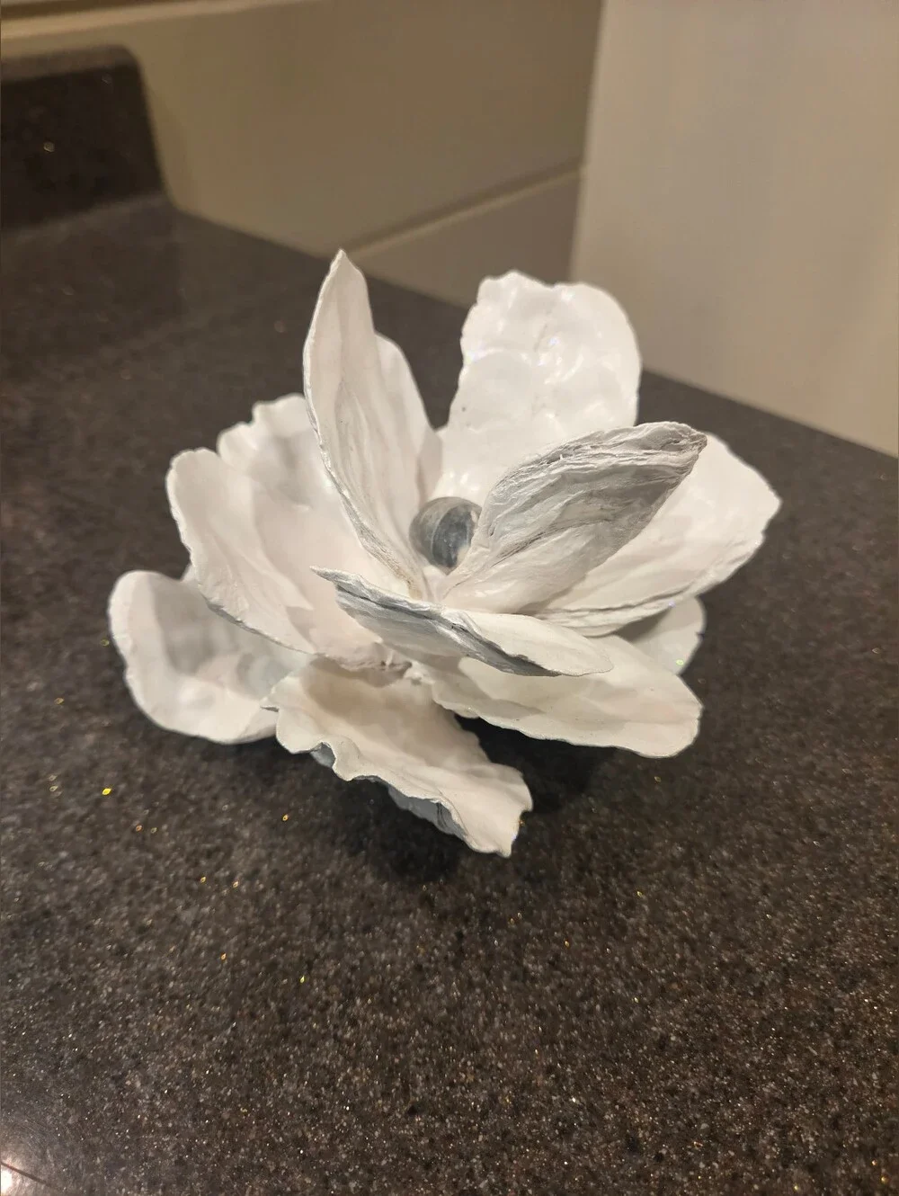 Handcrafted Oyster Shell Magnolia Flower